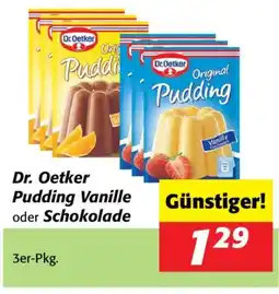 Nah&Frisch Dr.Oetker Pudding Vanille oder Schokolade Angebot