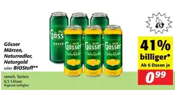 Nah&Frisch Gösser märzen, naturradler, naturgold oder biostoff Angebot