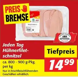 Nah&Frisch Jeden Tag Hühnerfilet schnitzel Angebot