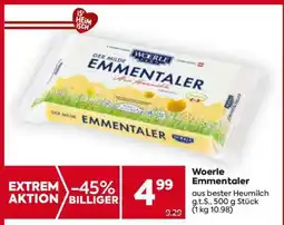 Billa Woerle Emmentaler Angebot