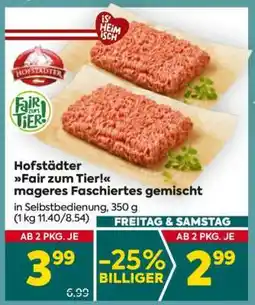 Billa Hofstädter Fair zum Tier! mageres Faschiertes gemischt Angebot