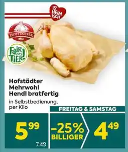 Billa Hofstädter Mehrwohl Hendl bratfertig Angebot