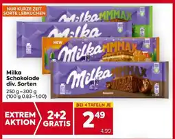Billa Milka Schokolade div. Sorten Angebot