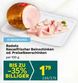 Billa Radatz Kesselfrischer Beinschinken od. Preiselbeerschinken Angebot