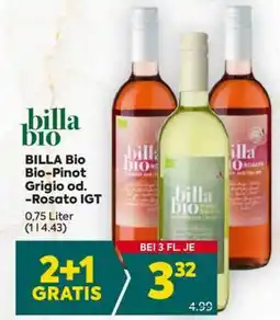 Billa BILLA Bio Bio- Pinot Grigio od. -Rosato IGT Angebot