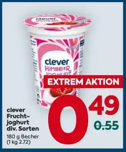 Billa clever Fruchtjoghurt div. Sorten Angebot