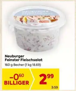 Billa Neuburger Feinster Fleischsalat Angebot