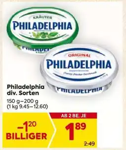 Billa Philadelphia div. Sorten Angebot