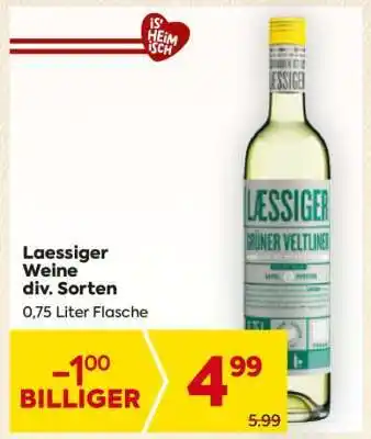 Billa Laessiger Weine div. Sorten Angebot