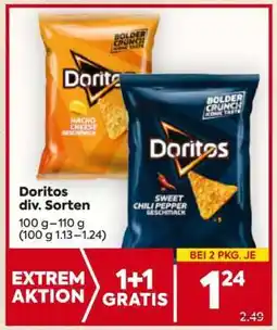 Billa Doritos div. Sorten Angebot