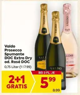 Billa Valdo Prosecco Spumante DOC Extra Dry od. Rosé DOC Angebot
