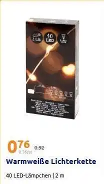 Action Warmweiße Lichterkette Angebot