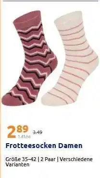 Action Frotteesocken Damen Angebot