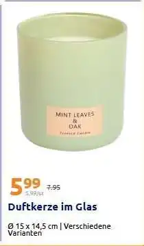 Action Duftkerze im Glas Angebot