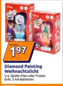 Action Diamond Painting Weihnachtslicht Angebot