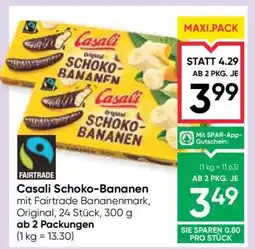 Maximarkt Casali Schoko-bananen Angebot