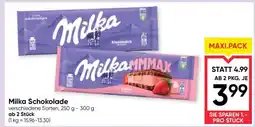 Maximarkt MILKA SCHOKOLADE Angebot