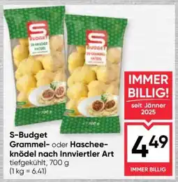 Maximarkt S-Budget Grammel- oder Hascheeknödel nach Innviertler Art Angebot