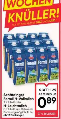 Maximarkt Schärdinger Formil H-Vollmilch Angebot
