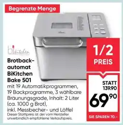 Maximarkt Brotbackautomat BiKitchen Bake 501 Angebot