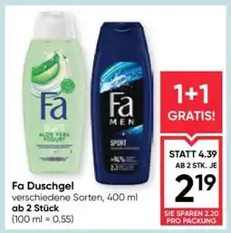 Maximarkt FA DUSCHGEL Angebot