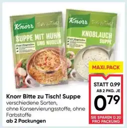 Maximarkt Knorr Bitte zu Tisch Suppe Angebot