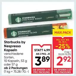 Maximarkt Starbucks by Nespresso Kapseln Angebot