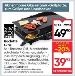 Maximarkt Raclette Glas Angebot