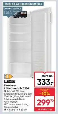 Maximarkt Flaschenkühlschrank FK 2250 Angebot