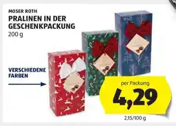 Hofer MOSER ROTH PRALINEN IN DER GESCHENKPACKUNG Angebot