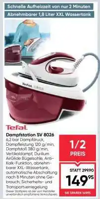 Maximarkt Tefal Dampstation SV 8026 Angebot