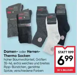 Maximarkt Damen- oder Herren-Thermo Socken Angebot