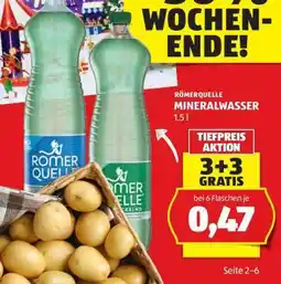 Hofer Roemerquelle Mineralwasser Angebot