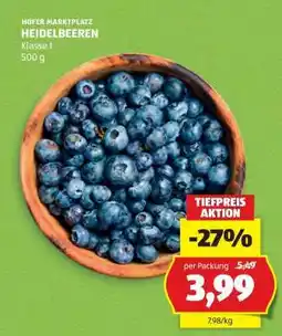 Hofer Heidelbeeren Angebot