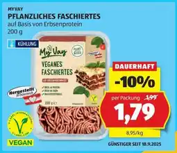 Hofer MYVAY PFLANZLICHES FASCHIERTES Angebot