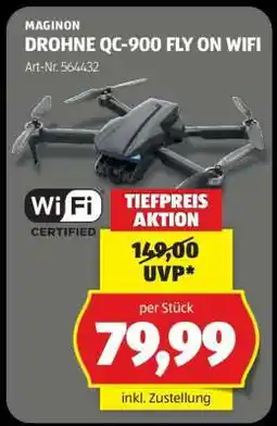 Hofer MAGINON DROHNE QC-900 FLY ON WIFI Angebot