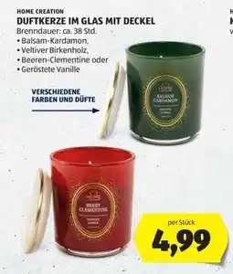 Hofer DUFTKERZE IM GLAS MIT DECKEL Angebot