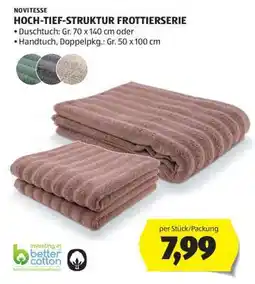 Hofer NOVITESSE HOCH-TIEF-STRUKTUR FROTTIERSERIE Angebot