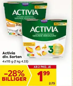 Billa Activia Angebot