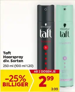 Billa Taft Haarspray Angebot
