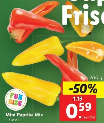 Lidl Mini Paprika Mix 200g Angebot