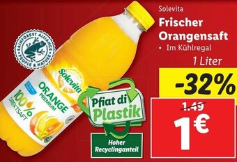 Lidl Frischer Orangensaft 1 Liter Angebot