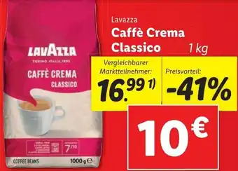 Lidl Caffé Crema Classico 1kg Angebot
