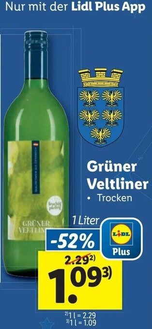 Lidl Grüner Veltliner 1 Liter Angebot