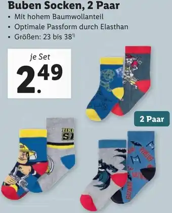 Lidl Buben Socken 2 Paar Angebot