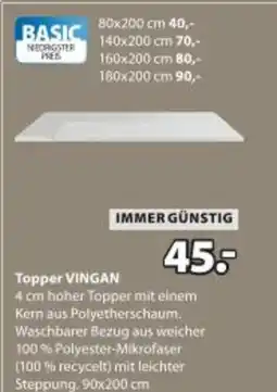 JYSK Topper vingan Angebot