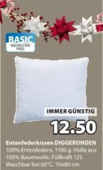 JYSK entenfederkissen diggeronden Angebot