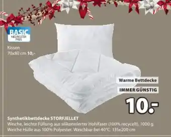JYSK Synthetikbettdecke storfjellet Angebot