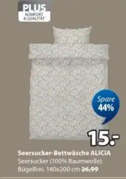 JYSK Seersucker-Bettwäsche ALICIA Seersucker Angebot