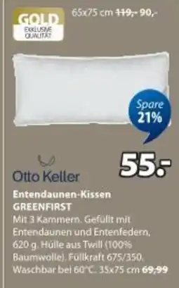 JYSK Entendaunen-kissen greenfirst Angebot